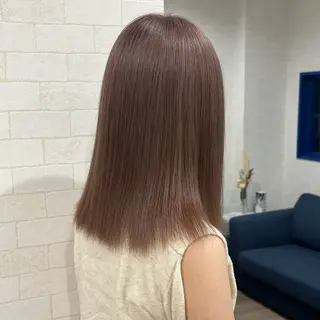 セミロング カラー CHEMIR所属・安田 萌菜のヘアスタイル