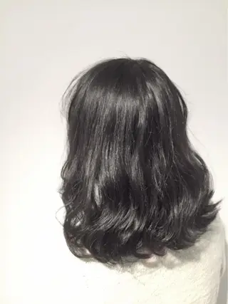 ショート ミディアム セミロング カラー パーマ マツエク・マツパ 小顔カット✨ 透明感カラー/村上のヘアスタイル