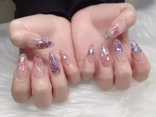 ミディアム ネイル 《LB》ラブリエ Nail&eyeのマツエク・マツパデザイン