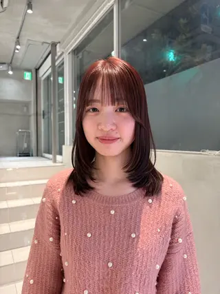 ミディアム カラー ハイトーン/くすみ カラー seina★のヘアスタイル