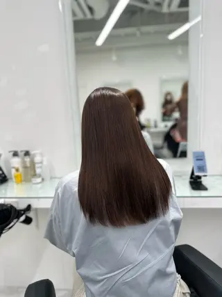 セミロング 💖ベージュ💖 MEARIのヘアスタイル