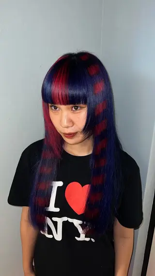 ロング カラー 個性的カラー ☆≡ねねのヘアスタイル