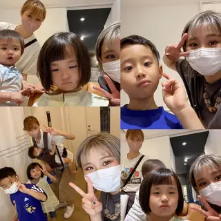 ショート カラー メンズ キッズ ショート、ボブなら お任せ❤️石川由美のヘアスタイル