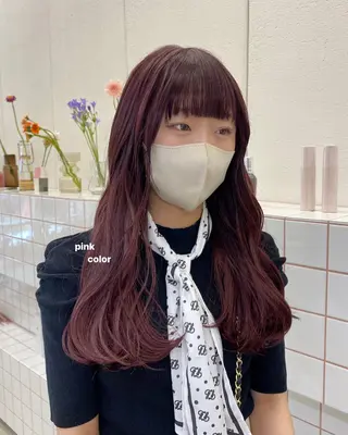 ロング カラー NIKO/名古屋/ 伏見/花屋併設のヘアスタイル