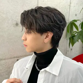 ミディアム パーマ メンズ 【池袋店 店長】伊藤 昂樹/曲がる縮毛矯正のヘアスタイル