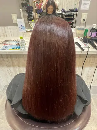 ロング カラー Bonheur西梅田所属・井上 結のヘアスタイル