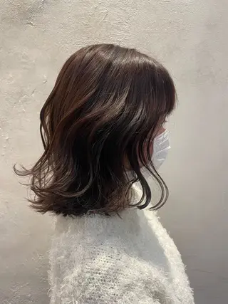 ミディアム シモカワ マシロのヘアスタイル