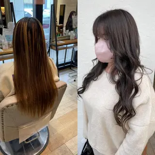 ロング 亀川蓮 Agu hairのヘアスタイル