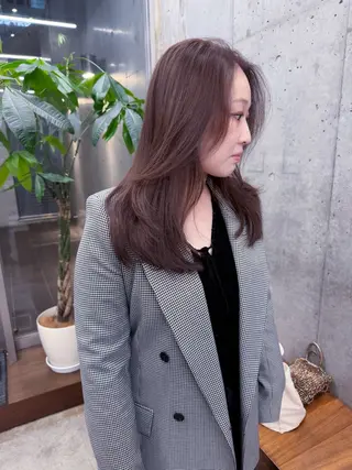 ミディアム カラー パーマ 💖美髪改善💖 辻未侑のヘアスタイル