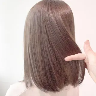 セミロング I S所属・🌿透明感カラー‪ 縮毛矯正✨かずきのヘアスタイル