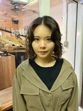 ミディアム パーマ kaito パーマ募集！🔵のヘアスタイル