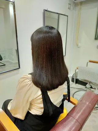 ミディアム SUN GLOW  サングロウ所属・水素トリートメント／ 髪質改善/ナカノメのヘアスタイル