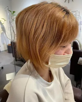 ショート カラー eins.hair所属・過去一の柔髪ヘア 🌿einshairのヘアスタイル