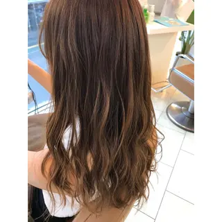 ロング カラー パーマ 坂西 春果のマツエク・マツパデザイン