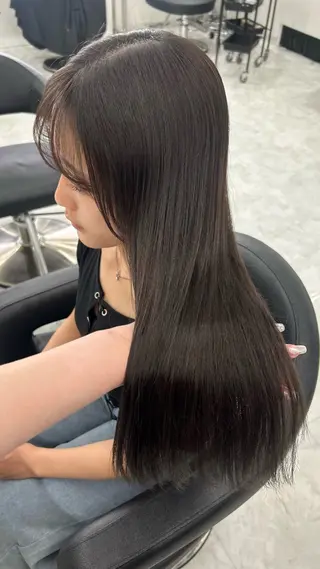 ロング カラー パーマ ヘアアレンジ メンズ キッズ 🩶盛れ✖️韓国ヘア 🩶Himari🎀のヘアスタイル