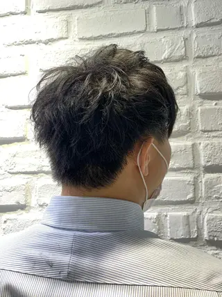 ショート メンズ 【センターパート/ マッシュ】ryokaのヘアスタイル