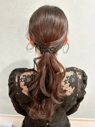 ロング ヘアアレンジ セットサロン      ラフテル所属・大阪/ヘアアレンジ /似合わせset💐のヘアスタイル