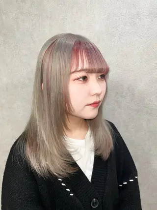 ミディアム カラー ヘアアレンジ est hair 池袋西口店所属・😈派手髪/ 地雷系 /　KALIN😈のヘアスタイル