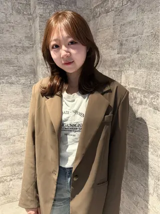 ミディアム カラー mai / linoah˚✧のヘアスタイル