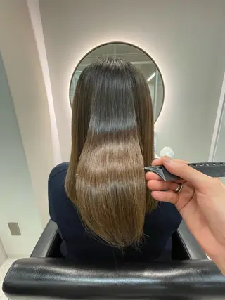 セミロング 髪質改善🇰🇷 アサイユウスケのヘアスタイル