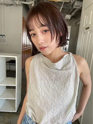 ショート カラー メンズパーマ towaのヘアスタイル