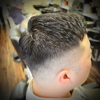 ショート パーマ メンズ 高野浩平/フェード ツイストスパイラルのヘアスタイル