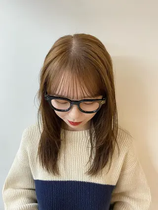 ミディアム カラー yiye 青山所属・無料カットモデル募集 🌱ひょうがのヘアスタイル