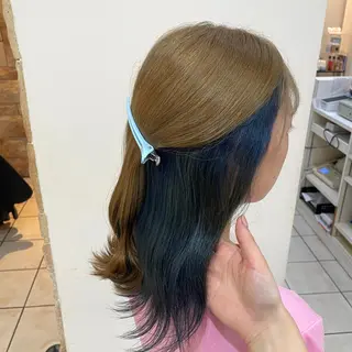 ミディアム カラー ブリーチ/ヘアセット 【𝙍𝙞𝙣𝙤】のヘアスタイル