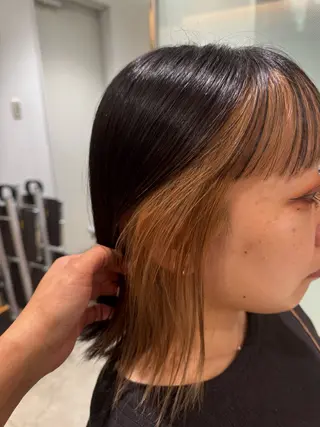 カラー くせ毛風パーマ🪡 hikariのヘアスタイル