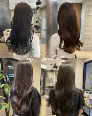 セミロング カラー 博多/ブリーチ/レイ ヤーカット/莉子のヘアスタイル