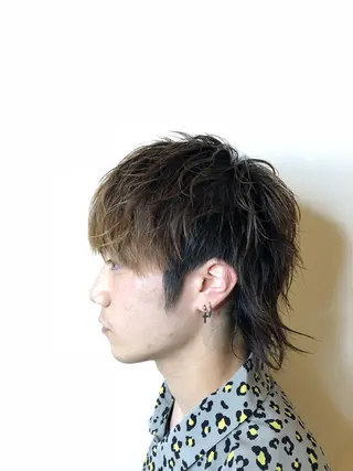 ショート カラー パーマ メンズ メンズカット 三村洸斗のヘアスタイル