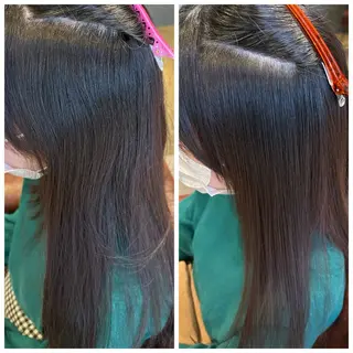 ロング LOANA カラー &縮毛モデル募集のヘアスタイル