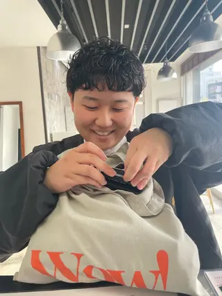 ショート パーマ 熊崎 葵のヘアスタイル