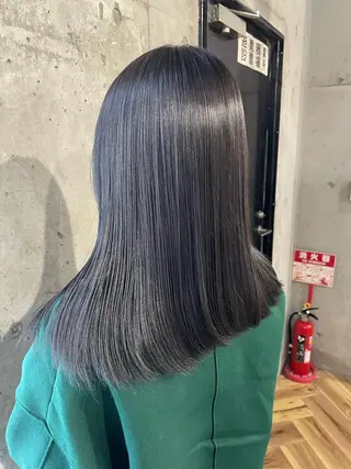 セミロング カラー lani hair salon所属・SHOTO ハイトー ン/デザインカラーのヘアスタイル