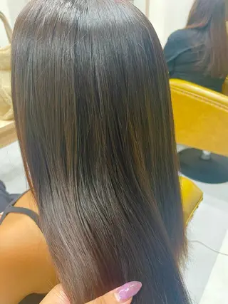 セミロング カラー 大内 カオリのヘアスタイル