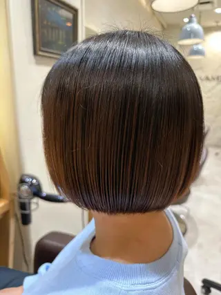 ミディアム 美髪矯正/渡辺 りんのヘアスタイル