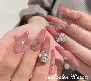 ネイル 💜ワンホンネイル ナインカラット💎のネイルデザイン