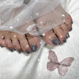 ネイル 1/21空✩.💜 Yuuna💜のネイルデザイン