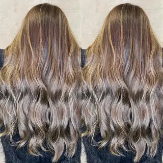 ロング カラー ツバサ 髪質改善のヘアスタイル