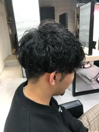 ショート パーマ メンズ 🪞個室サロン/韓国 艶髪/keito🪞のヘアスタイル