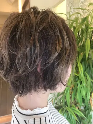 ミディアム カラー chill out 南塚口本店のヘアスタイル