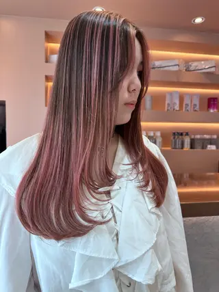 セミロング カラー 🌿nudeカラー/ レイヤー/藤原🌿のヘアスタイル