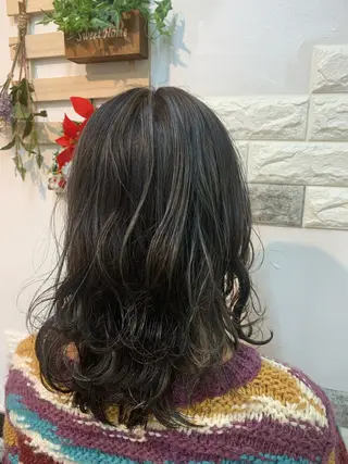 カラー 大人女性ぼかし メンズ強化🦙平作のヘアスタイル