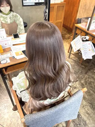 ロング カラー 梅田美容室 山崎海波のヘアスタイル