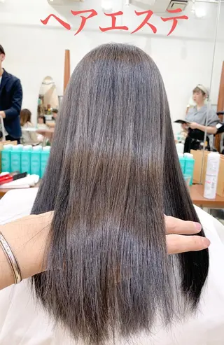 ロング パーマ 縮毛矯正/髪質改善 /韓国風　山川春輝のヘアスタイル