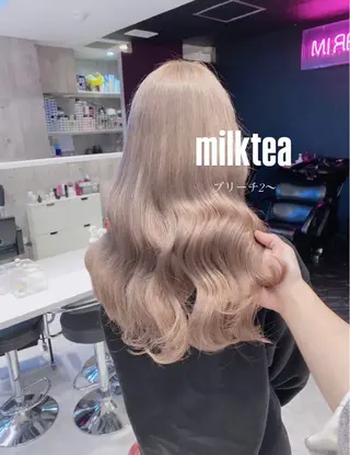 カラー ミルクティー/透明感 カラー🎀YURIAのヘアスタイル