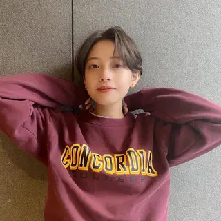 ショート カラー パーマ ヘアアレンジ メンズ キッズ ネイル マツエク・マツパ ANSENS  by  Mode K's所属・顔周りレイヤー ☺︎shunのヘアスタイル