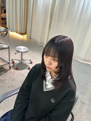 ミディアム 高橋 航大のヘアスタイル