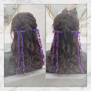 ロング ヘアアレンジ ヘアセット/着付け 𓇼 松本 夏美𓇼のヘアスタイル