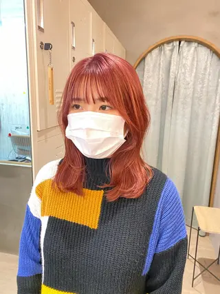 ミディアム 🩵縮毛矯正/ブリー チ/髪質改善/いつかのヘアスタイル